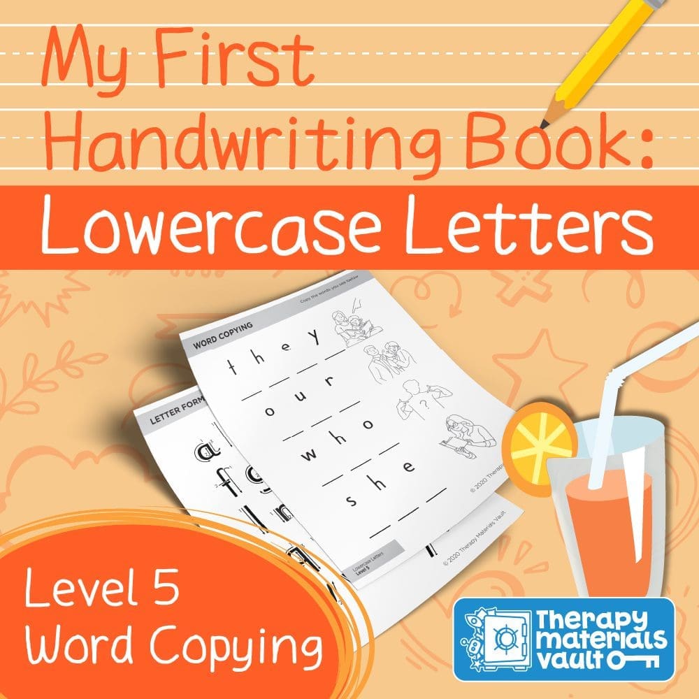 My First Handwriting Book: Lowercase Letters Level 5