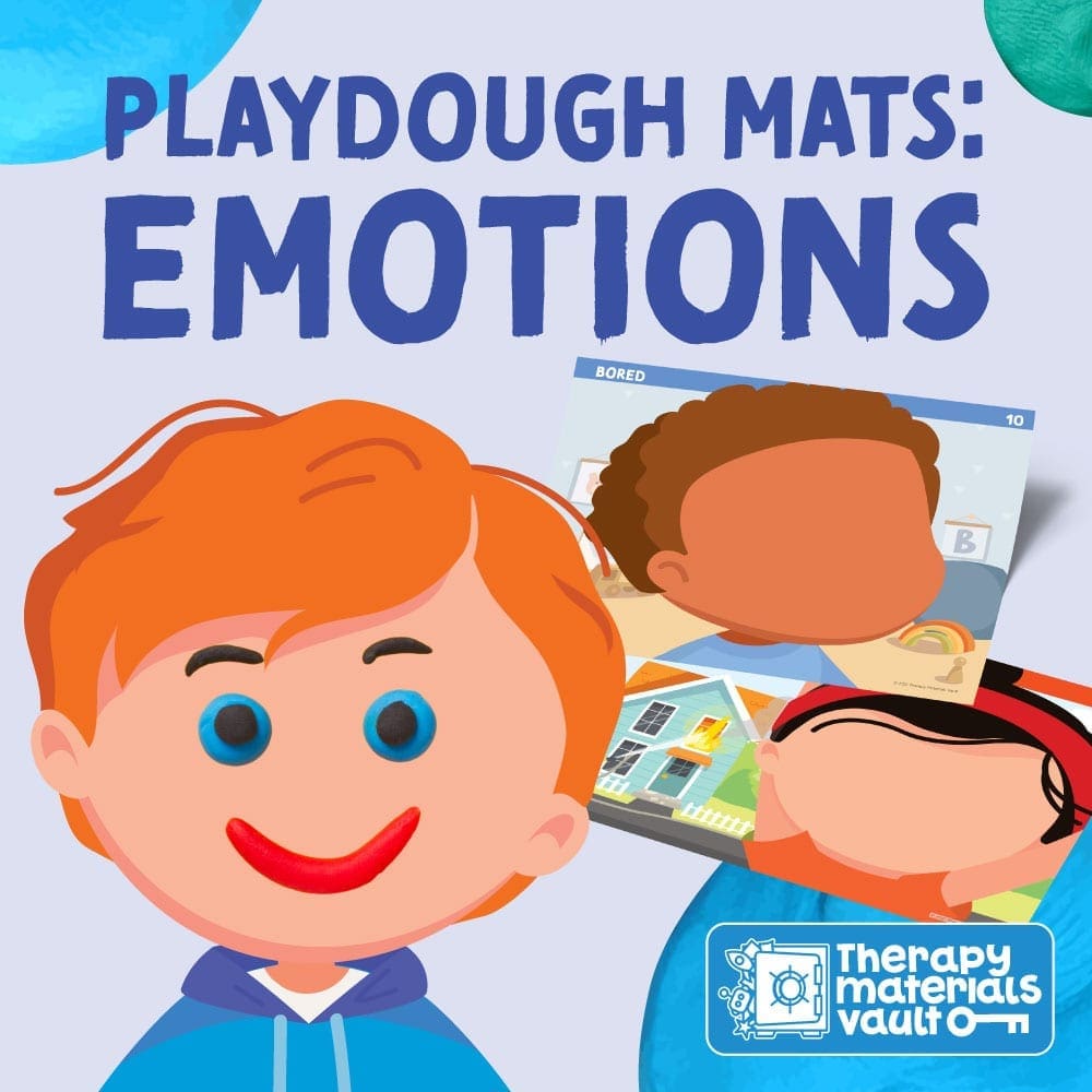 Fine motor activities Emotions Play dough mats
