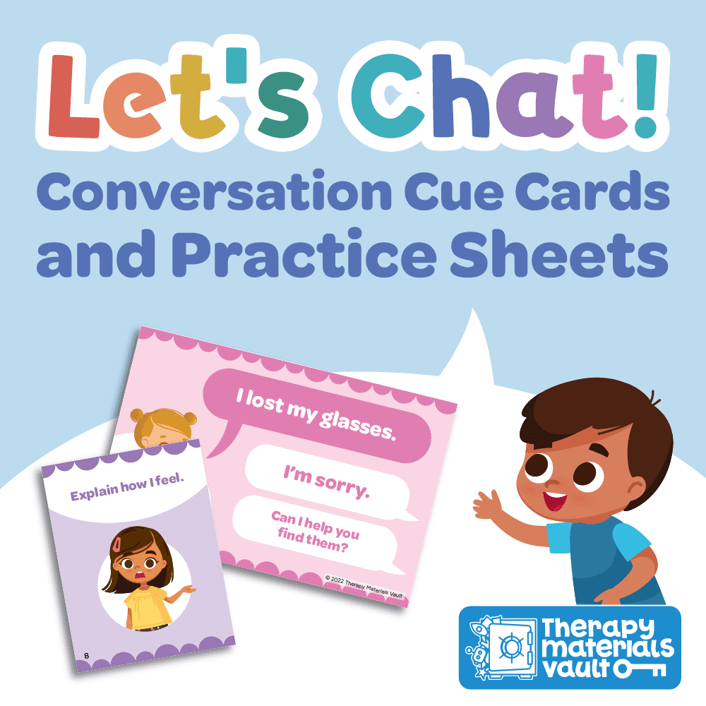 Let's Chat!: Conversation Cue Cards and Practice Sheets | TMV