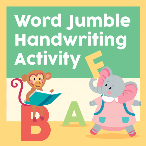 Word Jumble Handwriting Activity